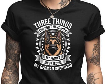 German Shepherd Shirt, Loyal Dog Lover Tee, German Shepherd Mom Dad Gift, Protective Pet Owner Apparel