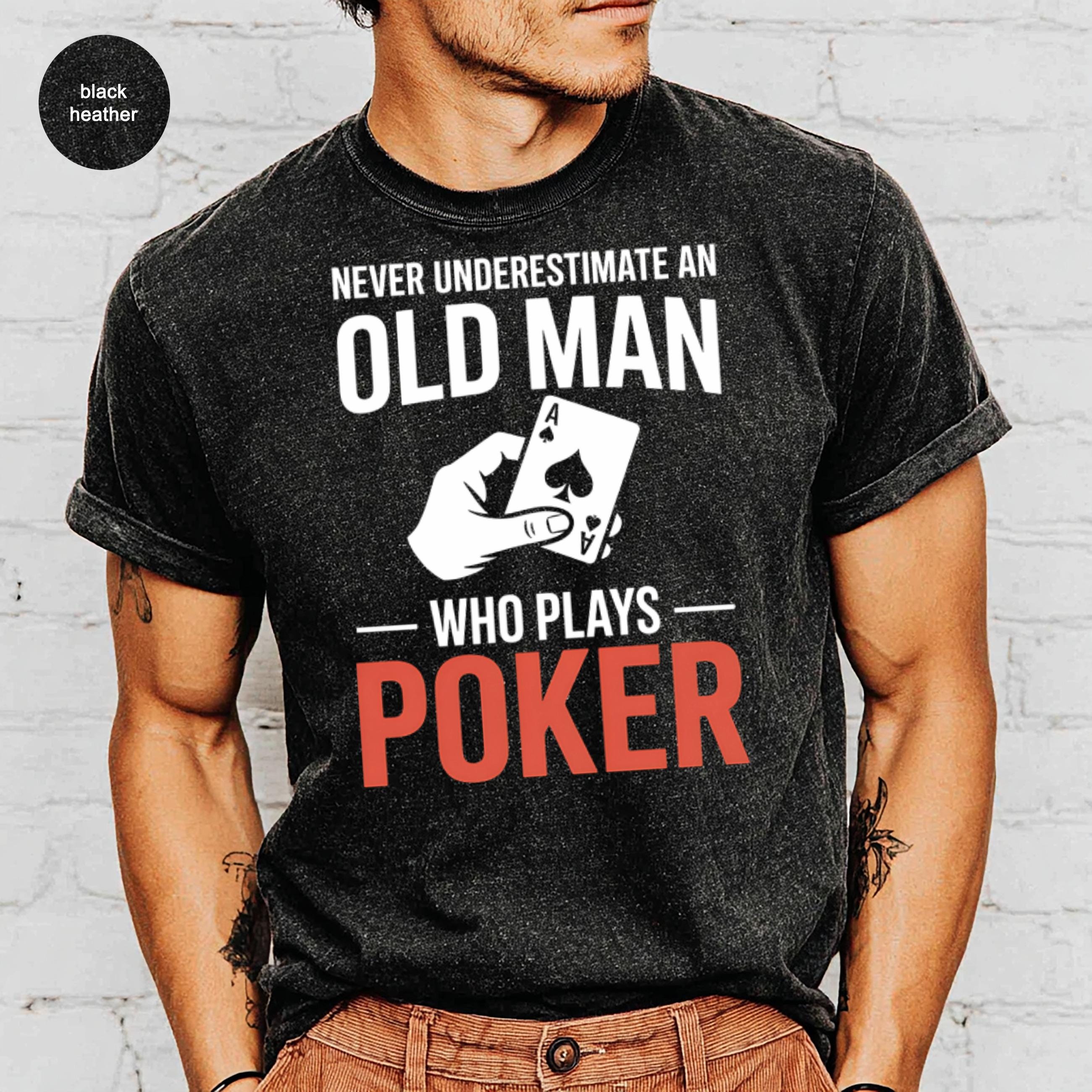 T-shirt Vintage World Poker Tour Texas Hold'Em - Taille XL Rouge - Années 90 - Occasion En Excellent état