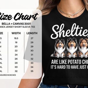 Sheltie Shirt Funny Dog Mom Gift, Shetland Sheepdog Tee, Multiple Shelties Design, Dog Owner Apparel, Cute Puppy Lover T-Shirt immagine 7
