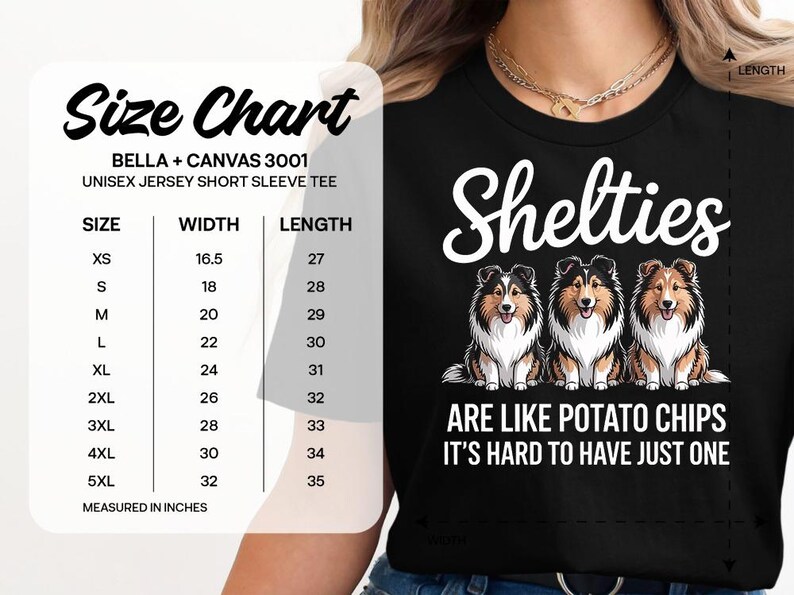 Sheltie Shirt Funny Dog Mom Gift, Shetland Sheepdog Tee, Multiple Shelties Design, Dog Owner Apparel, Cute Puppy Lover T-Shirt immagine 7