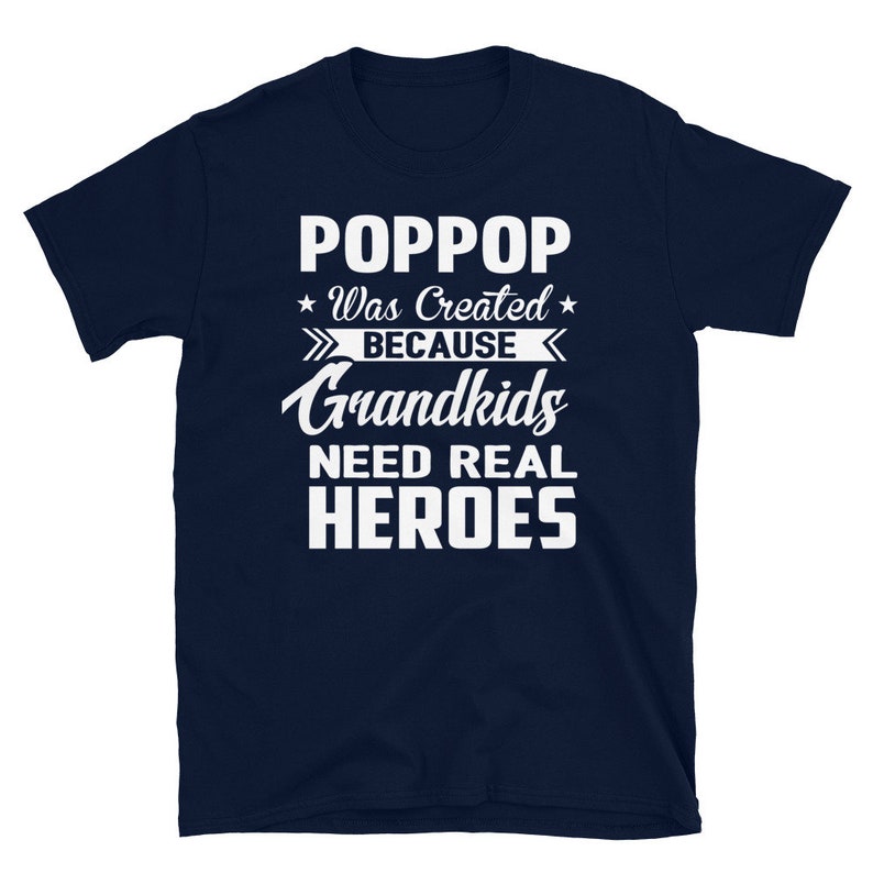 Grand-père cadeau grand-père Chemises Poppop Funny Grandpa Grandfather Gift Men image 2