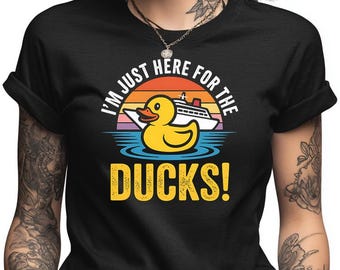 Cruise Duck Shirt | Funny Rubber Duck Drop Tee | Vacation Cruise Lover Gift | Ducking Game Apparel | Ocean Boat Trip Travel Shirt