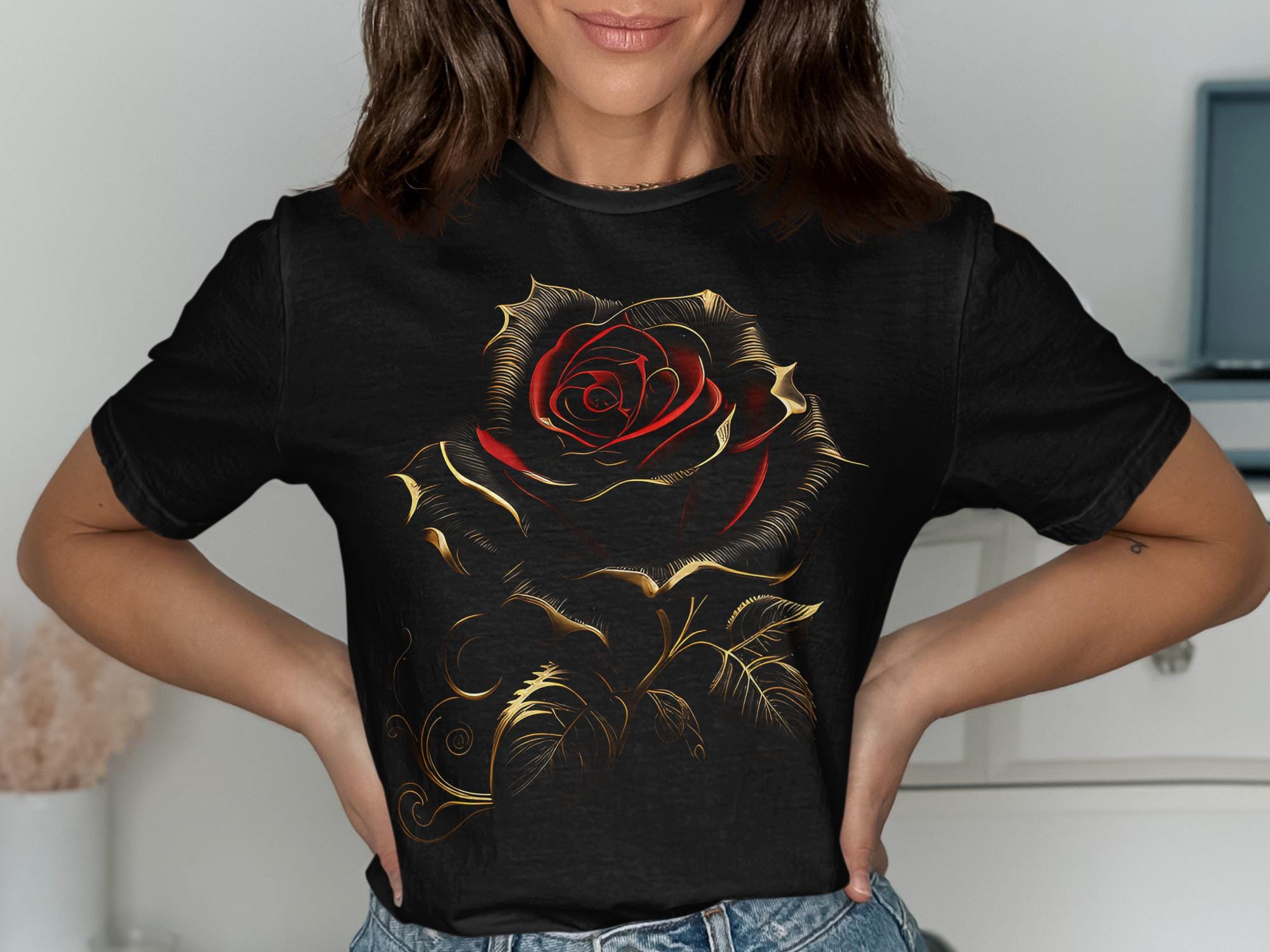 Red Roses Tops - Etsy