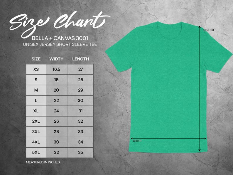 Unisex Jersey Short Sleeve Tee, Comfort Fit T-Shirt, Bella Canvas 3001 Size Chart, Casual Basic Tee, Trendy Graphic Shirt