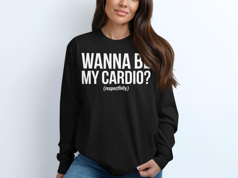 Funny Workout Shirt, Wanna Be My Cardio Shirt, Gym Lover Gift, Humorous Fitness Apparel, Cute Gym Shirt, Exercise Motivation Top