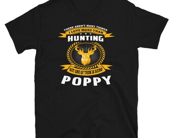 Grand-père cadeau Grand-père Chemises Fête des Pères Chasse Poppy Grandpa Cadeau Hunter Hommes