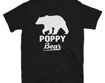 Grandpa Gift Grandpa Shirts Father's Day Poppy Bear Grandpa Gift Men