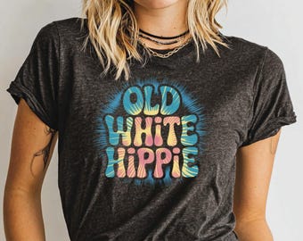 Retro 70s Floral Shirt, Vintage Hippie Aesthetic Tee, Boho Flower Mood Top, Festival Graphic Tee