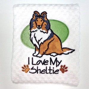 Sheltie Kitchen Towel, Dog Gift