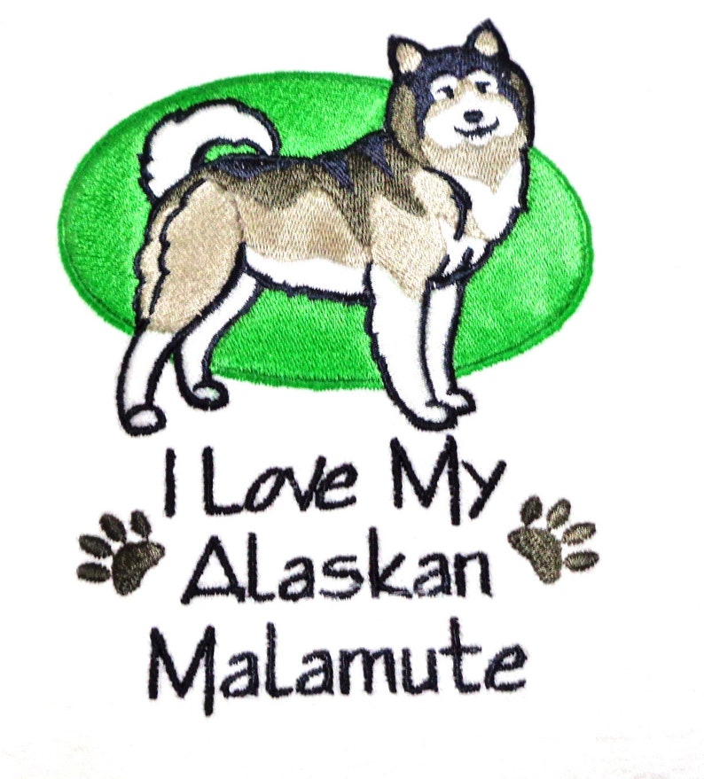 Alaskan Malamute Kitchen Towel, Dog Gift image 3