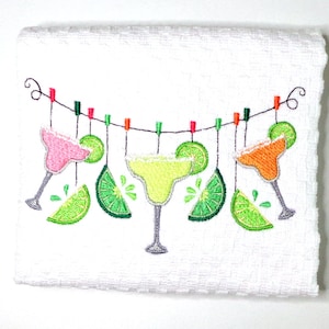 Margarita Kitchen Towel, Tropical Bar Gift