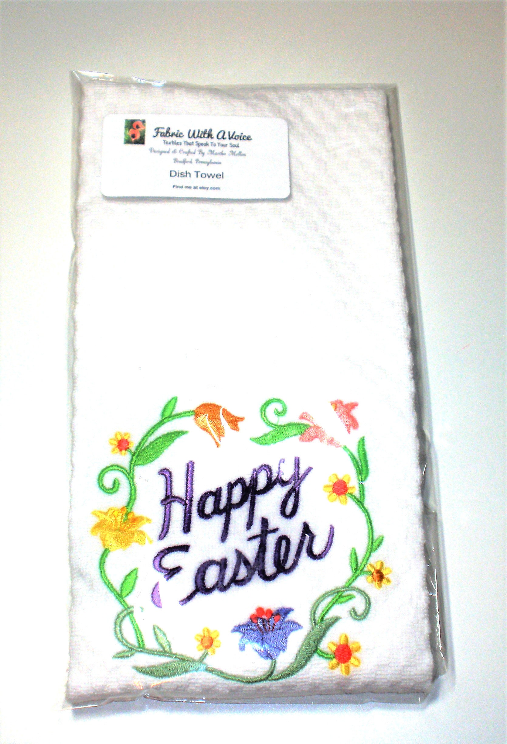 Easter Kitchen Towel Easter Dish Towel Easter Hostess Gift Etsy