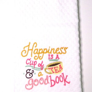 Book Lover Kitchen Towel, Tea Lover Gift image 2