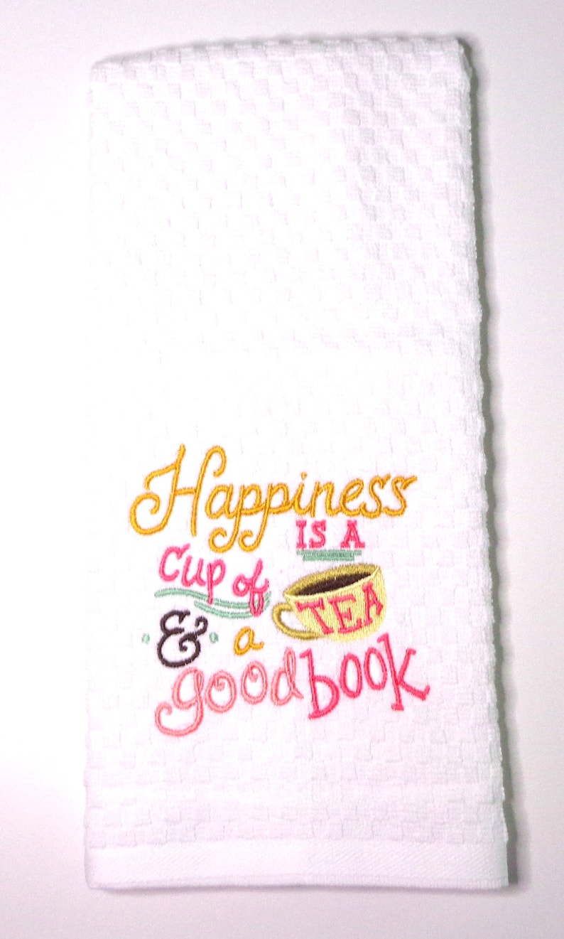 Book Lover Kitchen Towel, Tea Lover Gift image 2