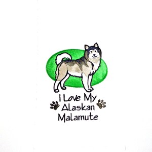 Alaskan Malamute Kitchen Towel, Dog Gift image 2