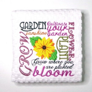 Gardener Gift, Spring Flowers Kitchen Towel