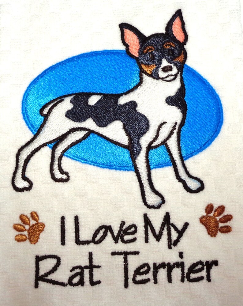 Rat Terrier Kitchen Towel Rat Terrier Gift rat Etsy