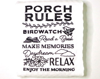 Summer Kitchen Towel, Porch Decor