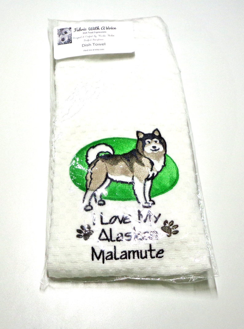 Alaskan Malamute Kitchen Towel, Dog Gift image 4