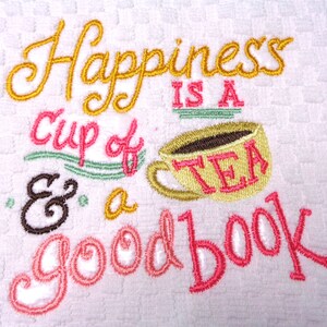 Book Lover Kitchen Towel, Tea Lover Gift image 3
