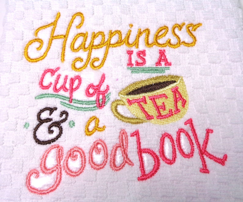 Book Lover Kitchen Towel, Tea Lover Gift image 3