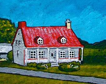 House on Île d'Orléans (ORIGINAL DIGITAL DOWNLOAD) by Mike Kraus - art quebec canada french franch gifts spring summer st lawrence river fun