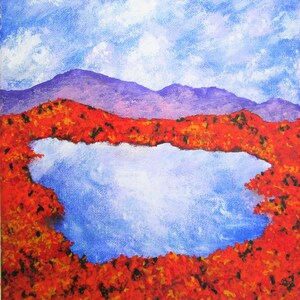 Autumn In the Adirondacks (ORIGINAL DIGITAL DOWNLOAD) by Mike Kraus - art upstate ny new york fall mountains lake clouds sky hikes hiking