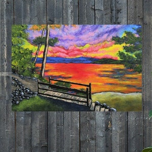 Canandaigua Trail (PRINT) by Mike Kraus-art landscape finger lakes flx upstate new york rochester ny syracuse buffalo mother&#39;s day mom gifts