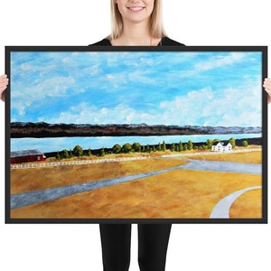 Seneca Lake (FRAMED PRINT) by Mike Kraus - art finger lakes flx ny upstate new york winery barns farm rochester syracuse buffalo gifts mom