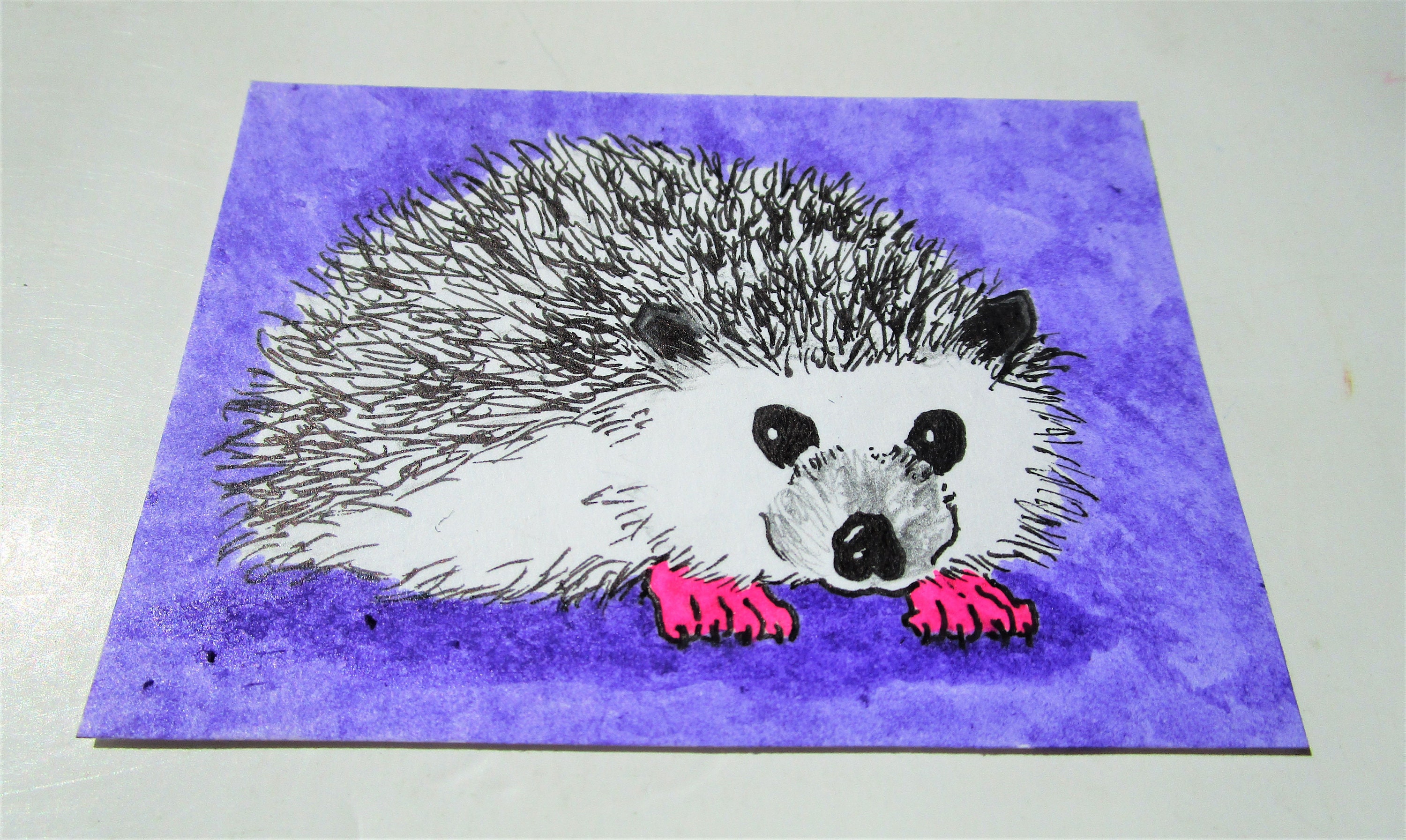 Lookin' Sharp Hedgehog 434 ARTIST TRADING CARDS - Etsy