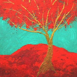 crepúsculo bosques #463 (cartão colecionável do artista) 6,35 cm x 8,89 cmby Mike Kraus - aceo atc Natal Hanukkah eid arvores florestas