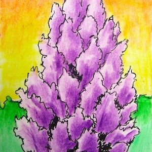 bosque crepuscular #550 (cartão colecionável do artista) por Mike Kraus 6,35 cm x 8,89 cm- aceo atc Natal hanucá Chanucá eid presente árvore