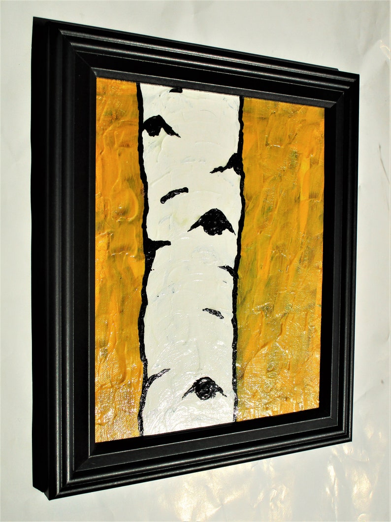 Yellow Birch Tree ORIGINAL ACRYLIC PAINTING 8 x Etsy