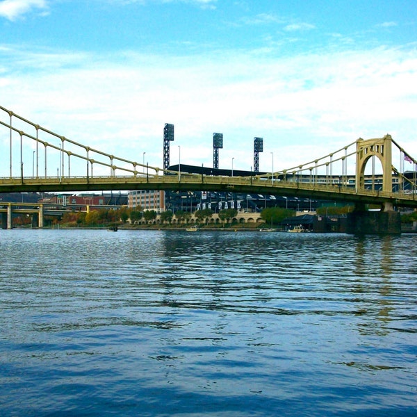 Roberto Clemente Bridge In Pittsburgh (PHOTO DIGITAL DOWNLOAD) by Mike Kraus