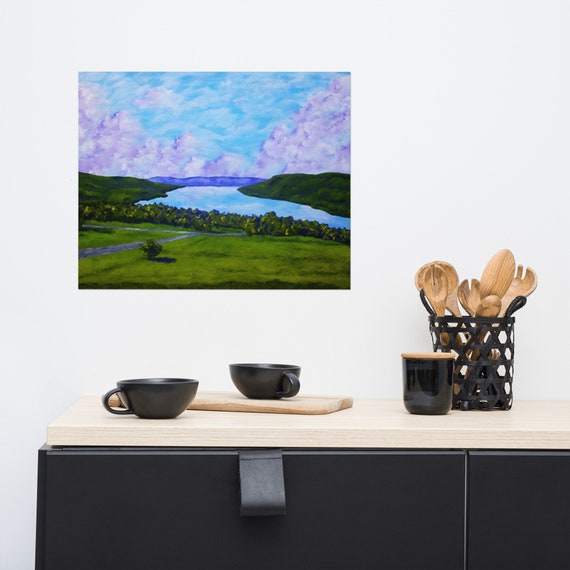 Canandaigua Lake (POSTER) by Mike Kraus - art upstate new york rochester syracuse buffalo finger lakes flx sky clouds cottages cabins homes