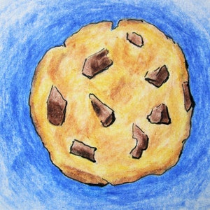 Look To the Cookie #514 (ARTIST TRADING CARDS) 2.5" x 3.5" by Mike Kraus - aceo atc foodies desserts snacks treats quick meals baking bakers