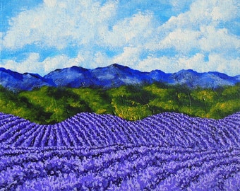 Lavender In Provence (ORIGINAL DIGITAL DOWNLOAD) by Mike Kraus - art france french flowers clouds sky mountains purple european union beauty