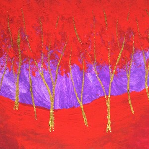 Crepúsculo Madeiras #426 (cartão colecionável do artista) 6,35 cm x 8,89 cm por Mike Kraus - aceo atc Dia dos Pais Papai Presente arvores