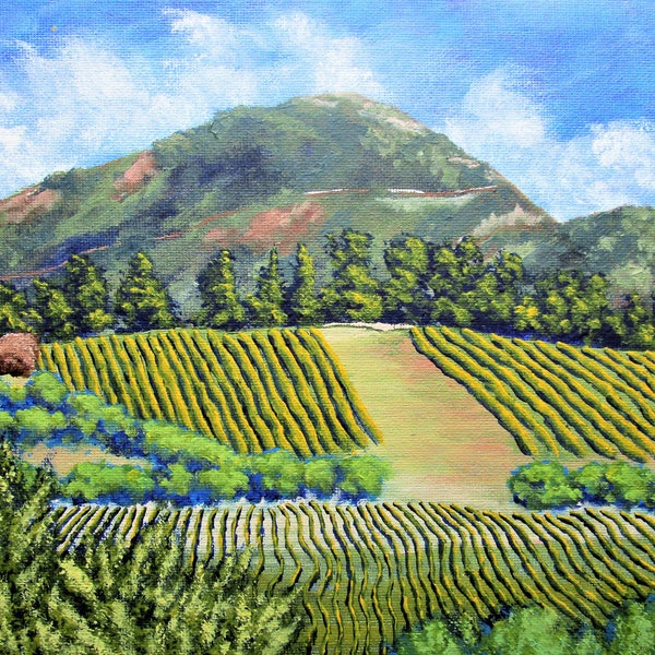 Vineyards Near Nice, France (ORIGINAL DIGITAL DOWNLOAD) by Mike Kraus - art wine provence mountain french clouds farms riviera fun