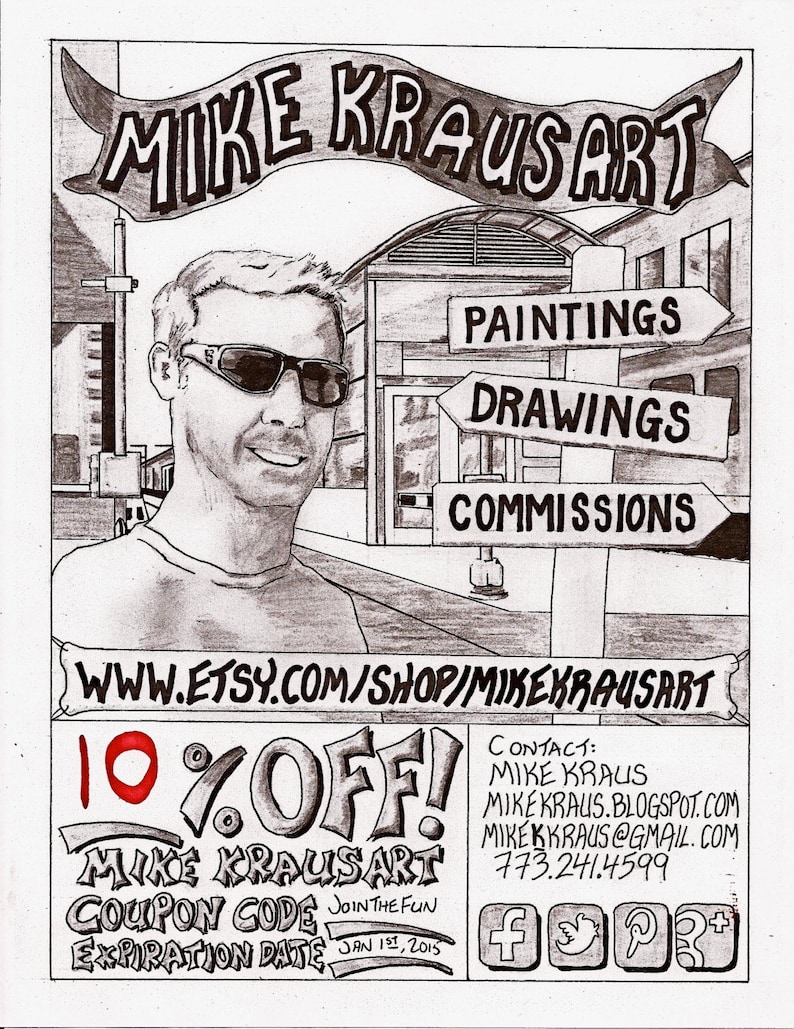 ARTIST TRADING CARDS 2.5 x 3.5 by Mike Kraus Sunset Meadow #213
