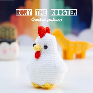 Rooster Crochet Pattern: Easy Chicken Amigurumi Cockerel Crochet Project (PDF Download)