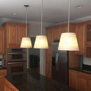 Handwoven Paper Rope Pendant Light: Rustic Kitchen Lighting