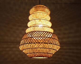 Handmade Kinds of Natural Materials Lighting by VIWEI on Etsy