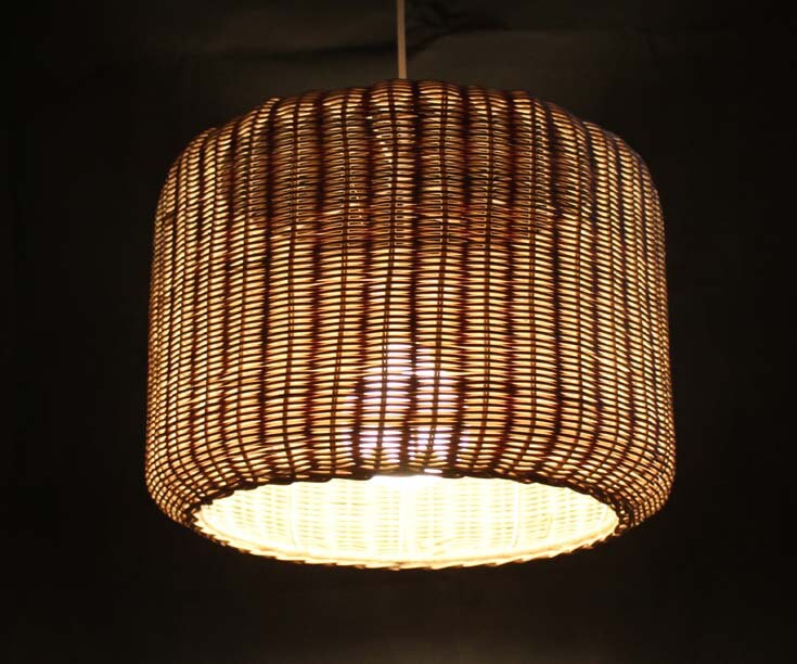 Wicker Willow Rattan Bunny Rabbit Shape Pendant Light Lampshade ...