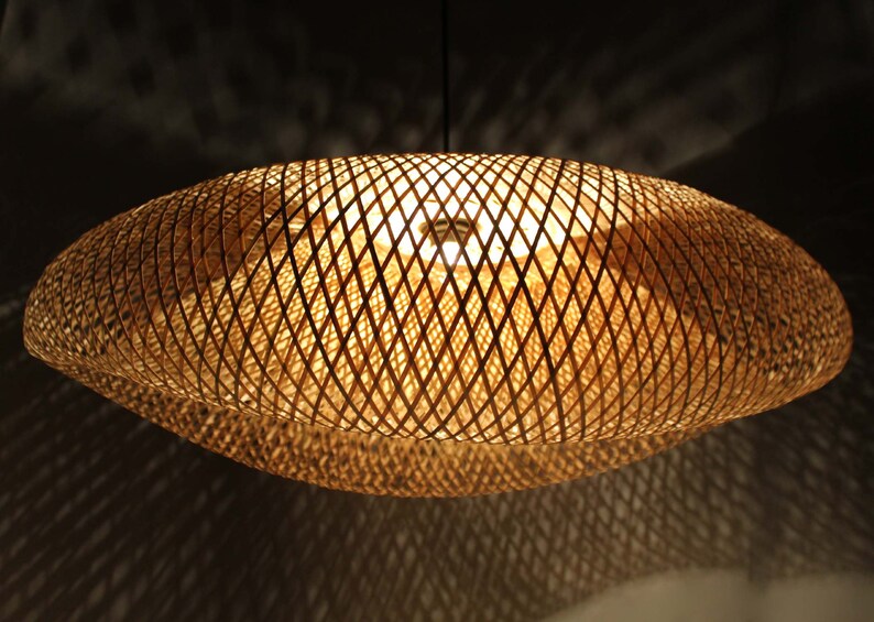 Romantic Style Hand Woven Bamboo Lighting Fixtures bamboo Etsy Canada