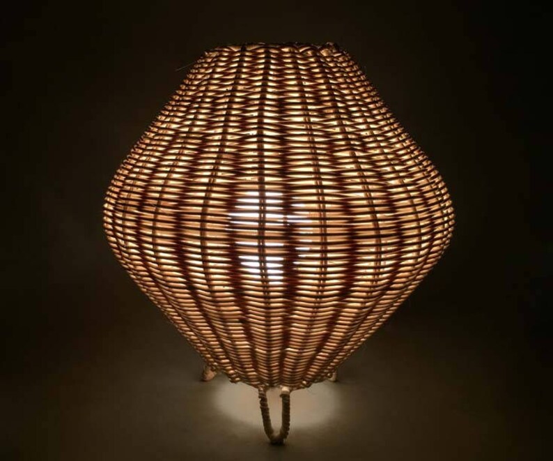 New Rattan Desk LampsTable LampsDecor Rattan LampsCane Etsy