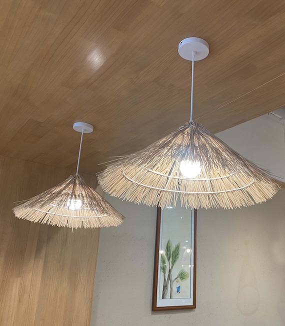 Straw hat chandelier outlet