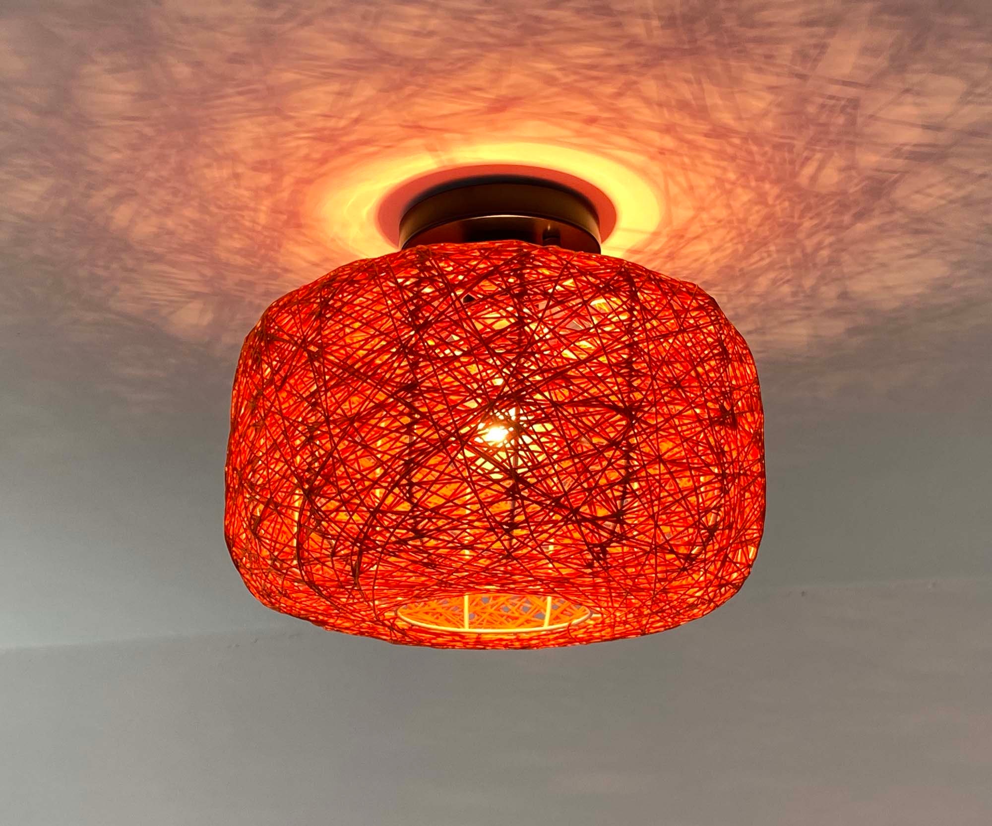 Orange flush mount ceiling light deals