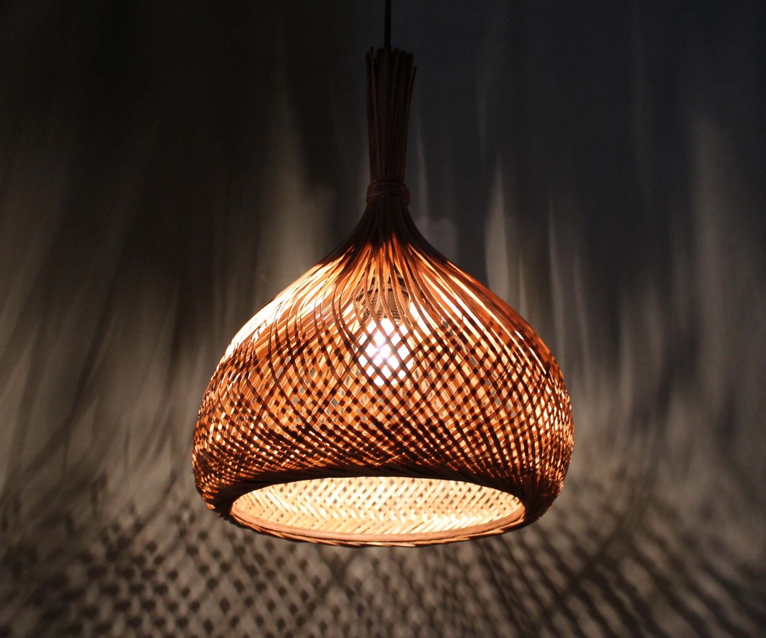 Lovely Girl's Braid Pendant Light,bamboo Pendant Light,bamboo Ceiling ...
