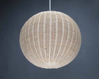 Rattan Pendant Lights-Ball Hanging Lamps-Sphere Pendant Lights-Sphere Lampshade-Rustic Lighting-Ball Lamps-Decor Lighting-Lighting Fixture